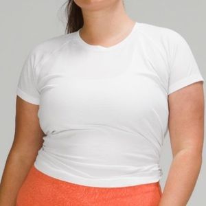 Lululemon White swiftly Tech Tshirt size 8 NWT